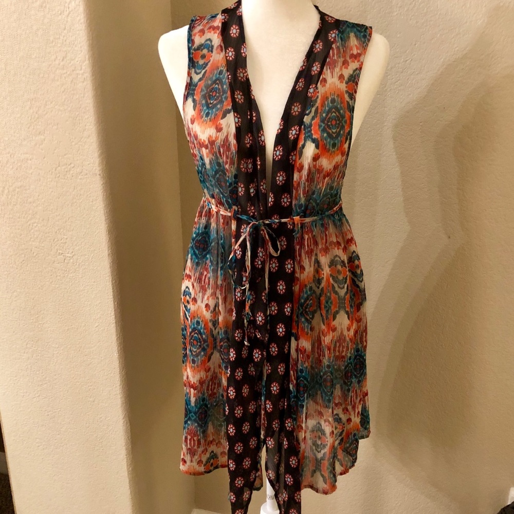 Boho print cover up